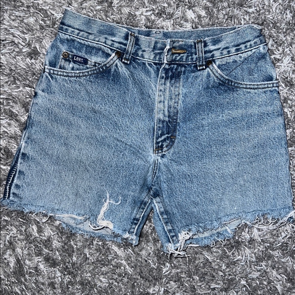 Lee Women's Blue Denim Shorts - Picture 4 of 10